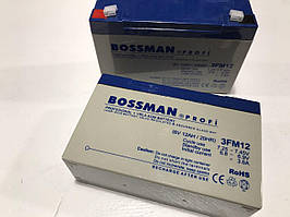 Акумулятор 6V 12Ah BOSSMAN 2FM12