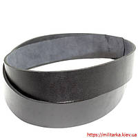 Смуга шкіряна для ременя 45 мм без бляхи чорна