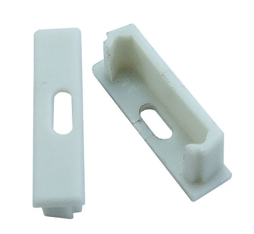 Торцева заглушка для подвійного накладного профілю з отвором 1 шт. Код.57762