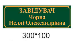 Таблички для кабінетів і класів школи