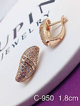 Сережки Xuping 18K