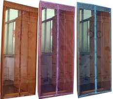 Антимоскітна сітка для дверей на магнітах, 1,2 м*2,1 м рожевого кольору, фото 2