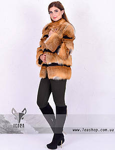 Коротка шуба з лисиці