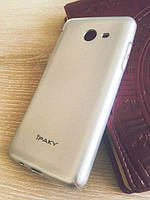 Мягкий чехол-накладка IPAKY для Samsung Galaxy J520 Серебристый