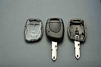 Корпус авто ключа для Renault Clio,Kangoo (Рено Клио,Канго)1 - кнопка, лезвие NE73