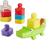 Розвивальна піраміда — Веселий крокодил від Fisher-Price, Little Stackers Activity Tower! От 6 месяцев., фото 4