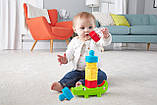 Розвивальна піраміда — Веселий крокодил від Fisher-Price, Little Stackers Activity Tower! От 6 месяцев., фото 8