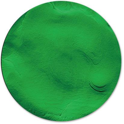 Hearty (Хартi) 50 г глина "зефірка" для ліплення квітів, біла та кольорова — тільки свіжа світло-зелений