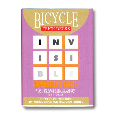 Трюкова колода | Bicycle Invisible deck (синя сорочка)