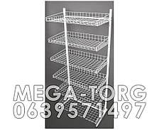 СТІЙКА З 6-Ю, КОШИКАМИ 75Х30-3ШТ,75Х40-3ШТ ( Висота 176 див. )