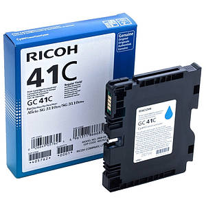 Гелевий картридж Ricoh тип GC 41C Cyan (405762) в Aficio SG 3100, 3110, 7100 (2200 стор)