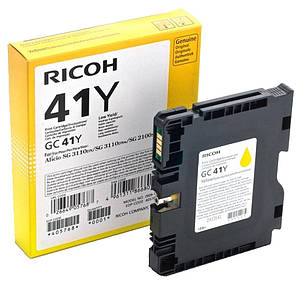 Гелевий картридж Ricoh тип GC 41Y Yellow (405764) в Aficio SG 3100, 3110, 7100 (2200 стор)