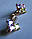 Позолоченые сережки з кольоровими фианитом "Конюшина" від студії LadyStyle.Biz, фото 10