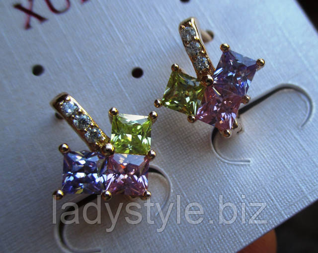 серьги кольца купить фианиты подарок украшения юбилей новый год