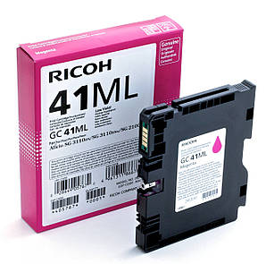 Гелевий картридж Ricoh тип GC 41ML Magenta (405767) в Aficio SG 3100, 3110, 7100 (600 сторінок)