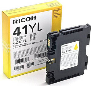 Гелевий картридж Ricoh тип GC 41YL Yellow (405768) в Aficio SG 3100, 3110, 7100 (600 сторінок)