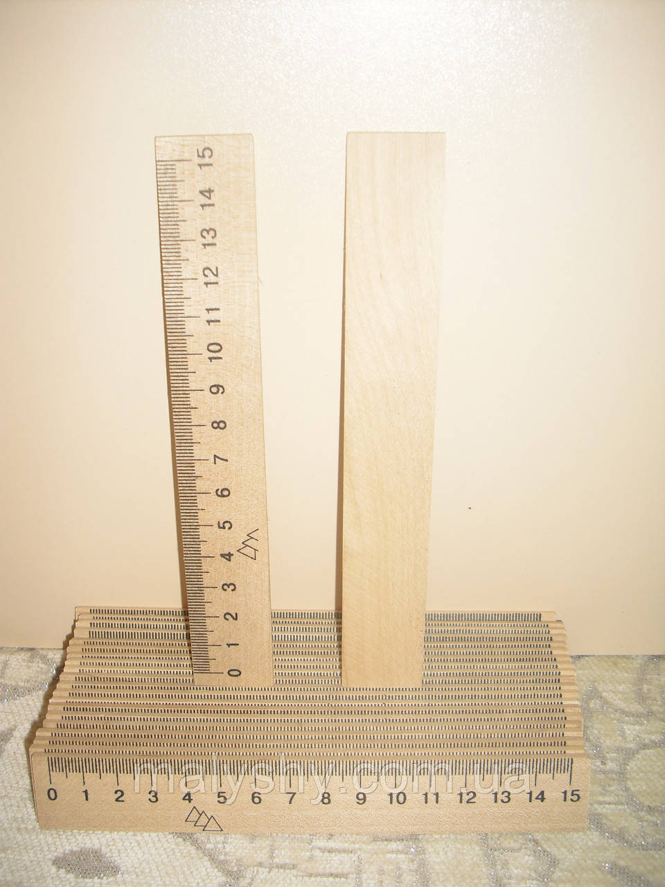 Лінійка 15 см / дерев'яна