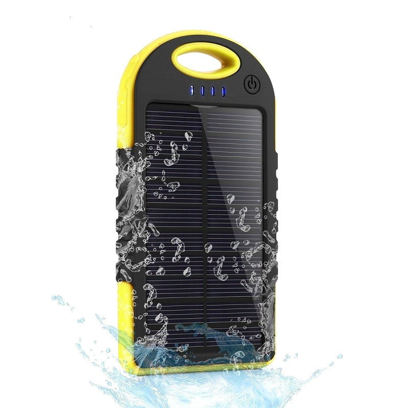 Power Bank із сонячною батареєю + LED