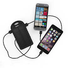 Power Bank із сонячною батареєю + LED, фото 2