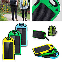 Power Bank із сонячною батареєю + LED, фото 5