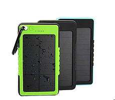 Power Bank із сонячною батареєю + LED