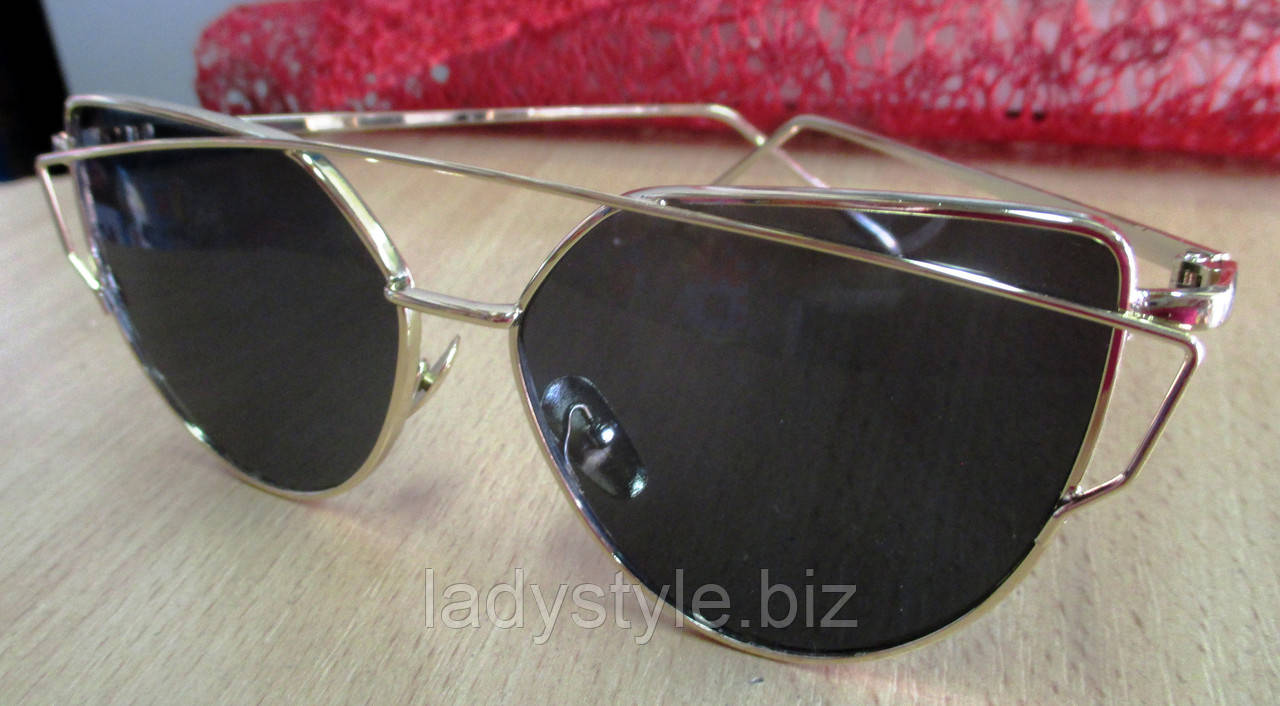 Очки солнцезащитные коричневые от студии LadyStyle.Biz - фото 2 - id-p558777907
