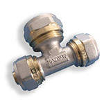 Трійник сполучний для металопластикової труби