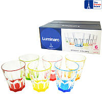 Набір склянок Luminarc Bright Colors New America 270 мл 6 шт. низькі