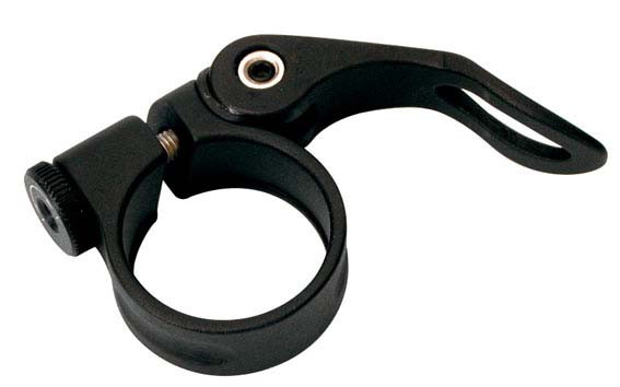 Підсідельний хомут AL 34,9mm, ексцентрик, МТВ чорн, фото 1