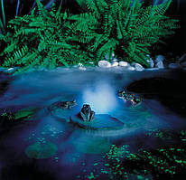 Жабки в тумані — плаваюча прикраса з підсвіткою та туманом