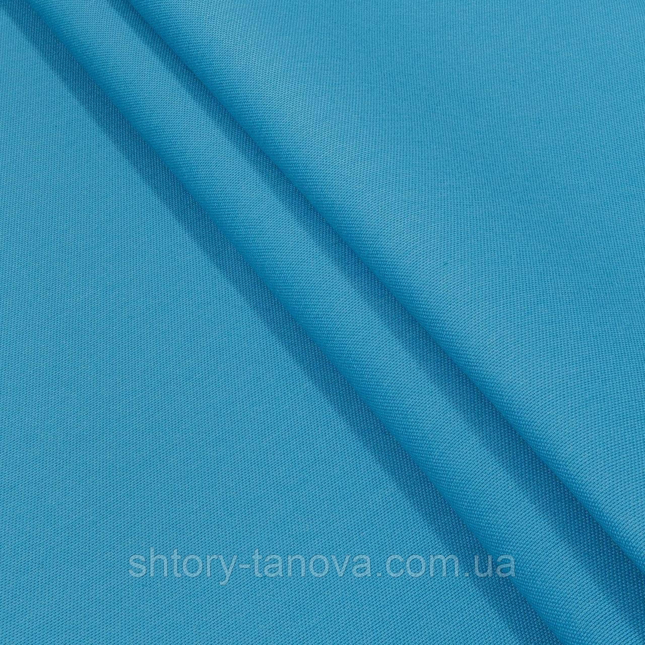 Іспанія натуральна тканина для штор з тефлоновим покриттям блакитний, фото 1