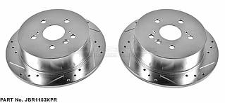 Диск гальмівний задній POWERSTOP JBR1153XPR перфорація + слот для Lexus RX-350 2003-2008