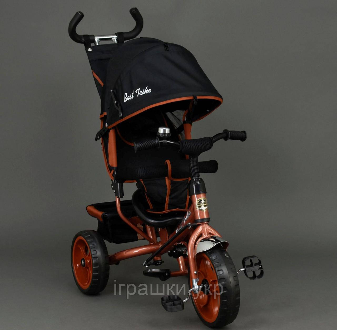 Велосипед трехколёсный Best Trike 6570 бронзовый, колеса пена