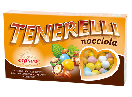 Цукерки шоколадні Crispo Tenerelli alla Nocciola з цільним фундуком, 1 кг