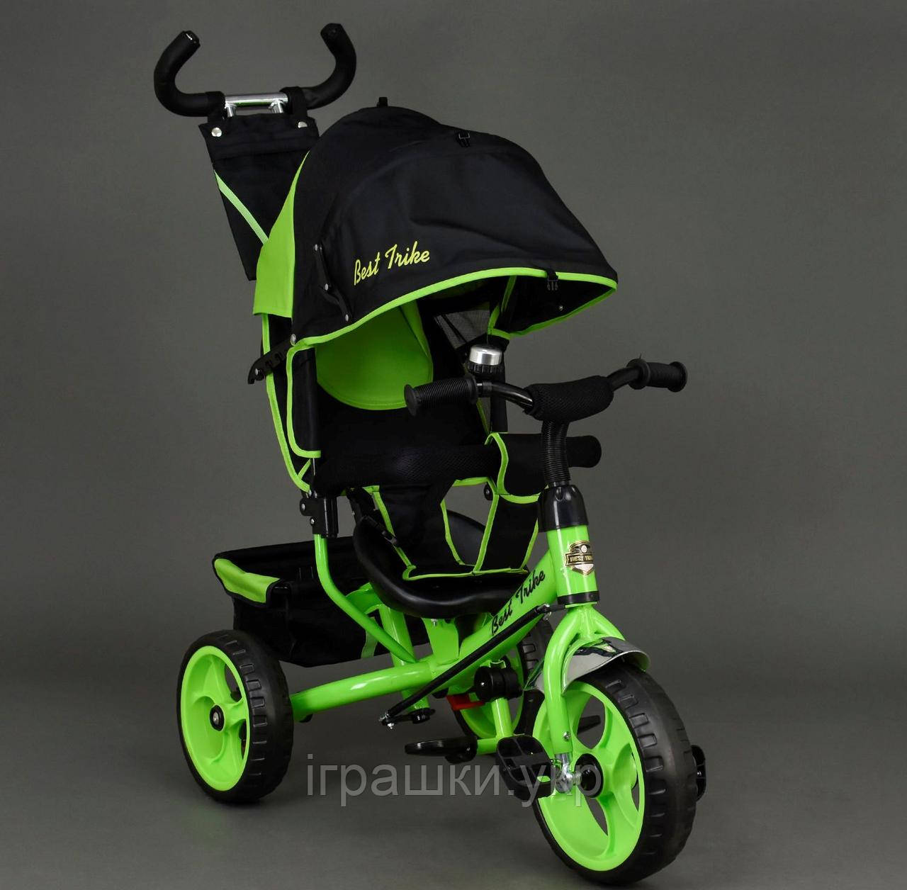 Велосипед триколісний Best Trike 6570 салатовий, колеса піна