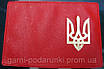 Шкіряна обкладинка на паспорт з Тризубом, Обкладинка на документи герб Тризуб України. Обкладинка для закордонного паспорта., фото 4