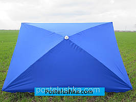 Парасолька для саду, пляж квадратна 3х3 м зі срібним напиленням, з повітряним клапаном кольору в асортименті