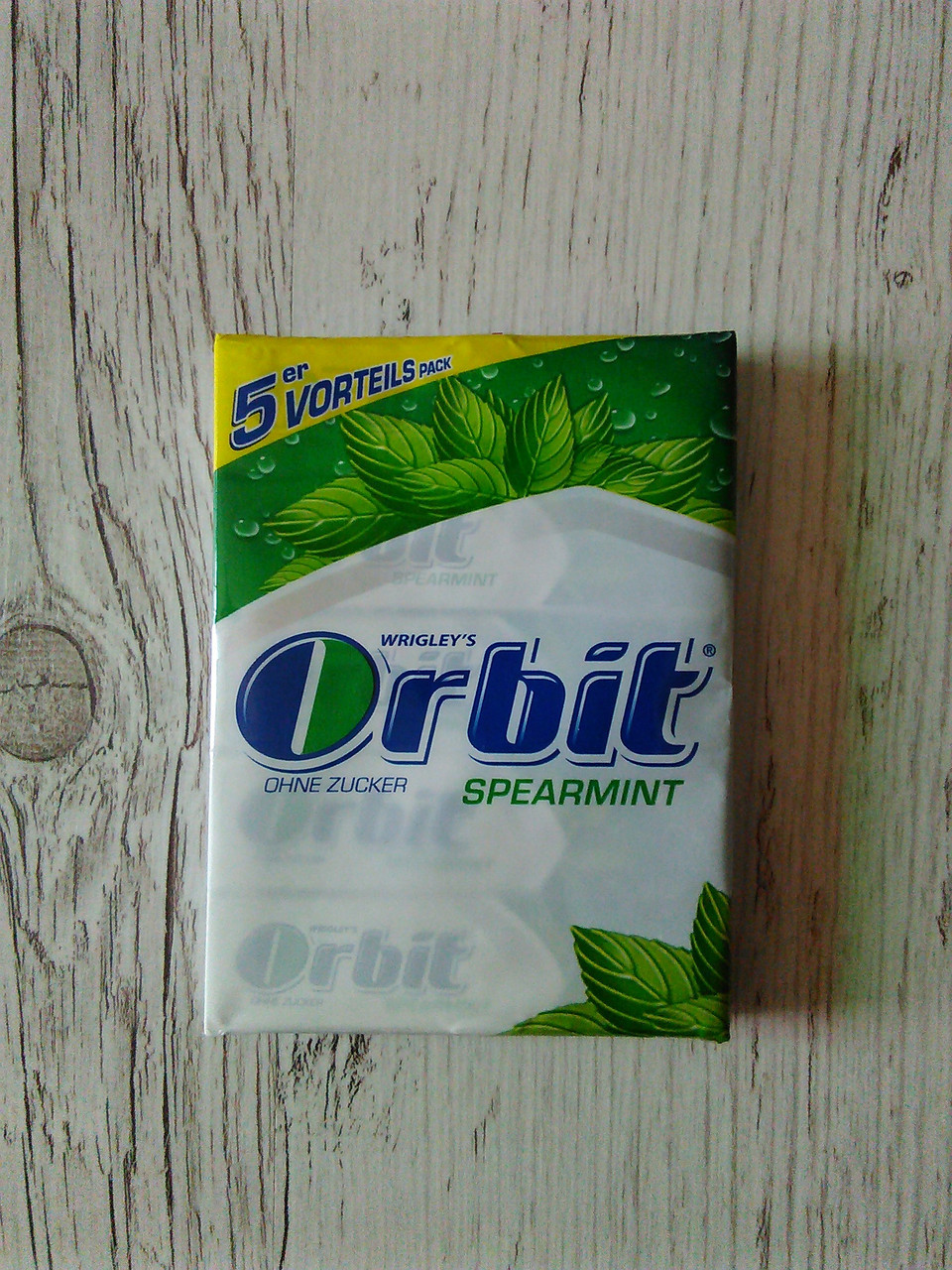 Жувальна гумка Orbit «Spearmint» упаковка 5х5 (25 пластинок)