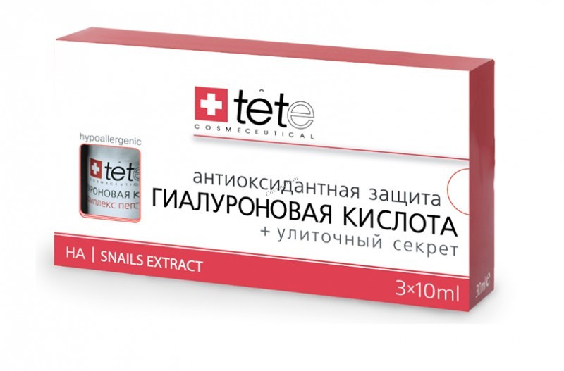 Tete Cosmeceutical Гіалуронова кислота + Равликова Секрет Hyaluronic Acid + Snail Extract 3*10 мл