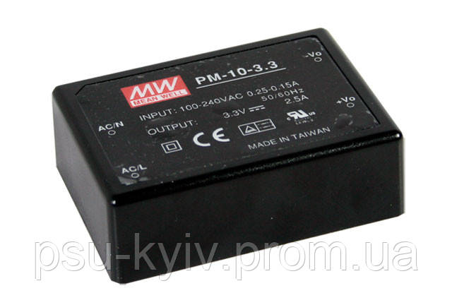 Блок живлення Mean Well PM-10-15 На плату 10.05 Вт, 15, 0.67 А (AC/DC Перетворювач)