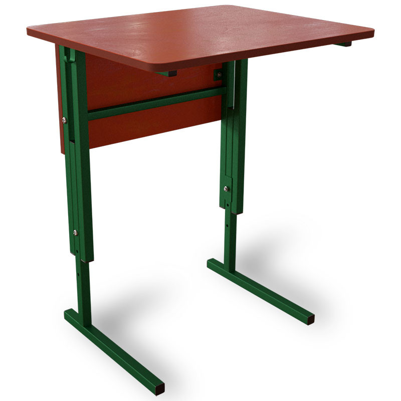 Парта школьная одноместная, аудиторный стол ученическая с царгой, регулировка высоты - фото 8 - id-p37561483