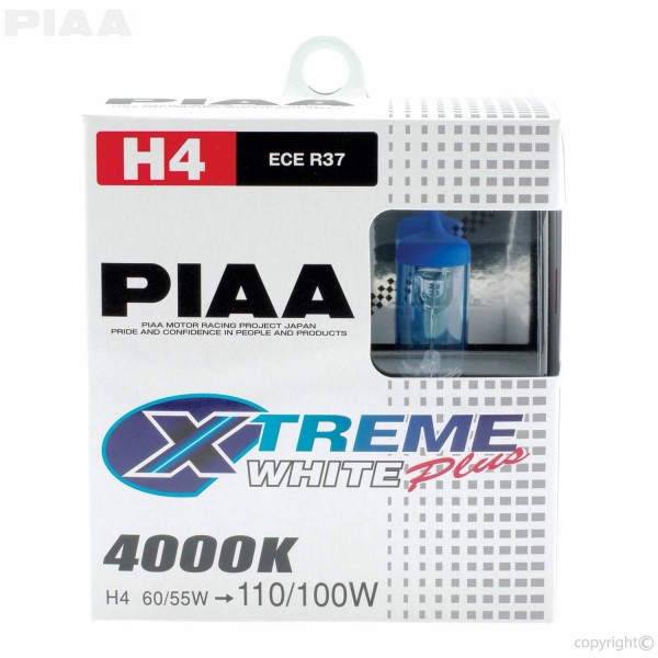 PIAA Xtreme White Plus H4 4000K