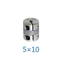 Гнучка сильфоновая муфта для крокового двигуна 5х10 М (L25, D18.25), фото 3