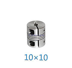 Гнучка сильфонна муфта для крокового двигуна 10х10 С (L30, D25), фото 2