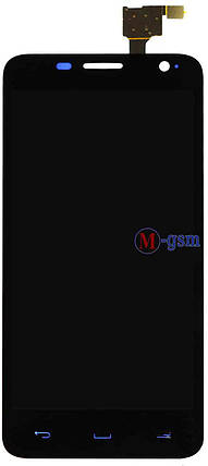 LCD модуль Alcatel 6012, 6012x чорний, фото 2