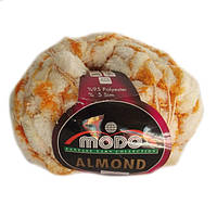 Помпонная пряжа modo almond(95% поліестер, 5% люрекс)50м