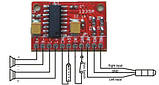Стерео аудіо підсилювач 2х3Вт, D-класу PAM8403 з вимикачем звуку, фото 2