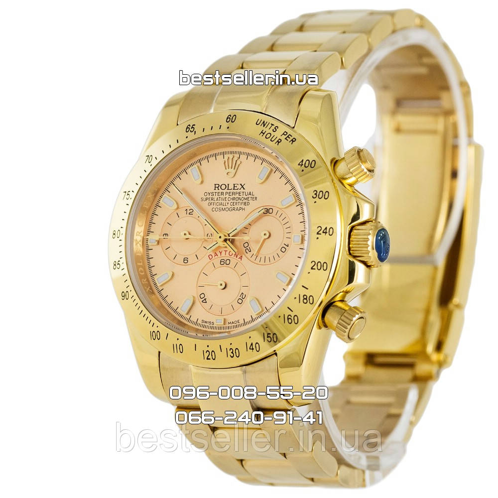 ROLEX DAYTONA COSMOGRAPH 40MM ALL GOLD (Механіка ETA). AAA