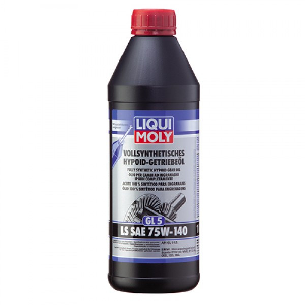 Трансмісійне масло Liqui Moly Vollsynthetisches Hypoid-Getriebeoil (GL-5) LS 75W-140 1л