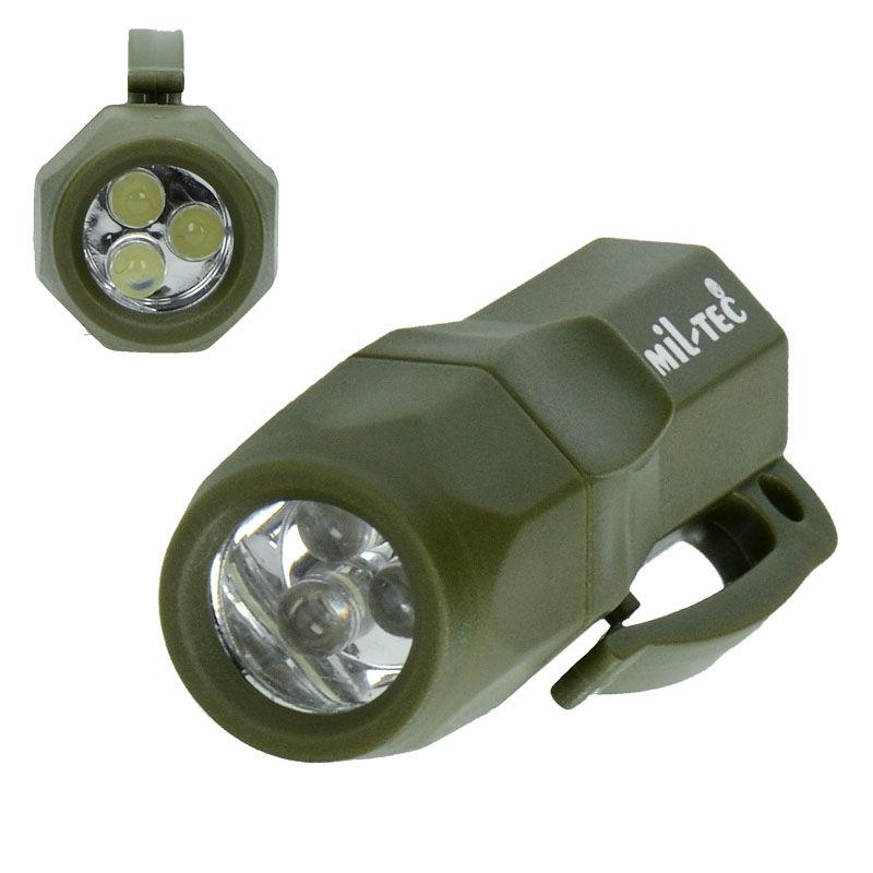 Фонарик карманный три светодиода MilTec LED MINI RESCUE 15180001 - фото 4 - id-p559215402